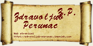 Zdravoljub Perunac vizit kartica